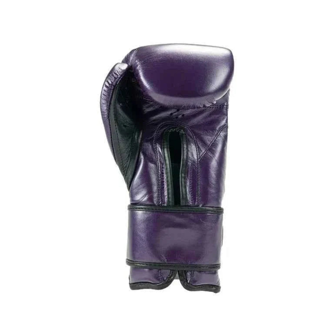 Purple boxing glove on a white background