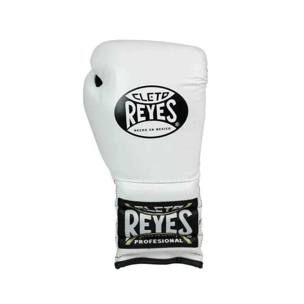 White boxing glove with Cleto Reyes logo on a white background