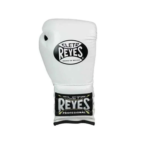 White boxing glove with Cleto Reyes logo on a white background