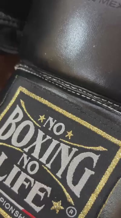No Boxing No Life Gloves Set - Professional Gloves, Headguard, and Groinguard Set in Royal Blue & Mustard Gold Custom Edition